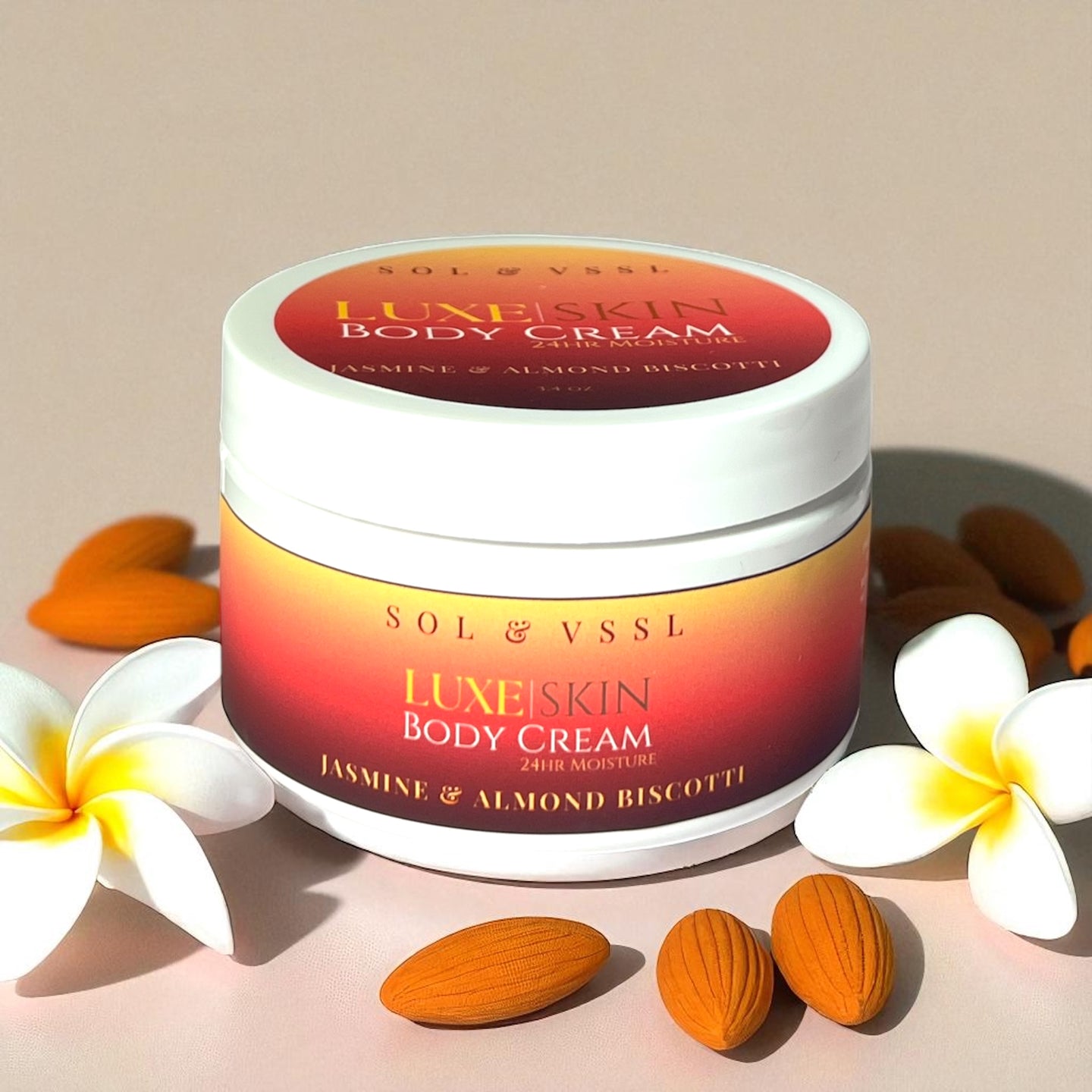 NEW! Jasmine & Almond Biscotti | LUXE SKIN Body Cream 24HR Moisture